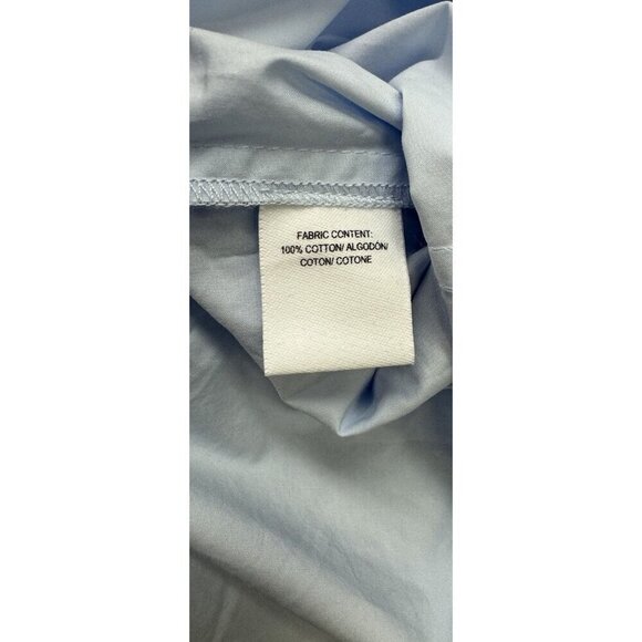 DEREK LAM 10 CROSBY Sz 6 Blouse Blue Cotton Sleeveless Classic Preppy Office - Picture 7 of 7